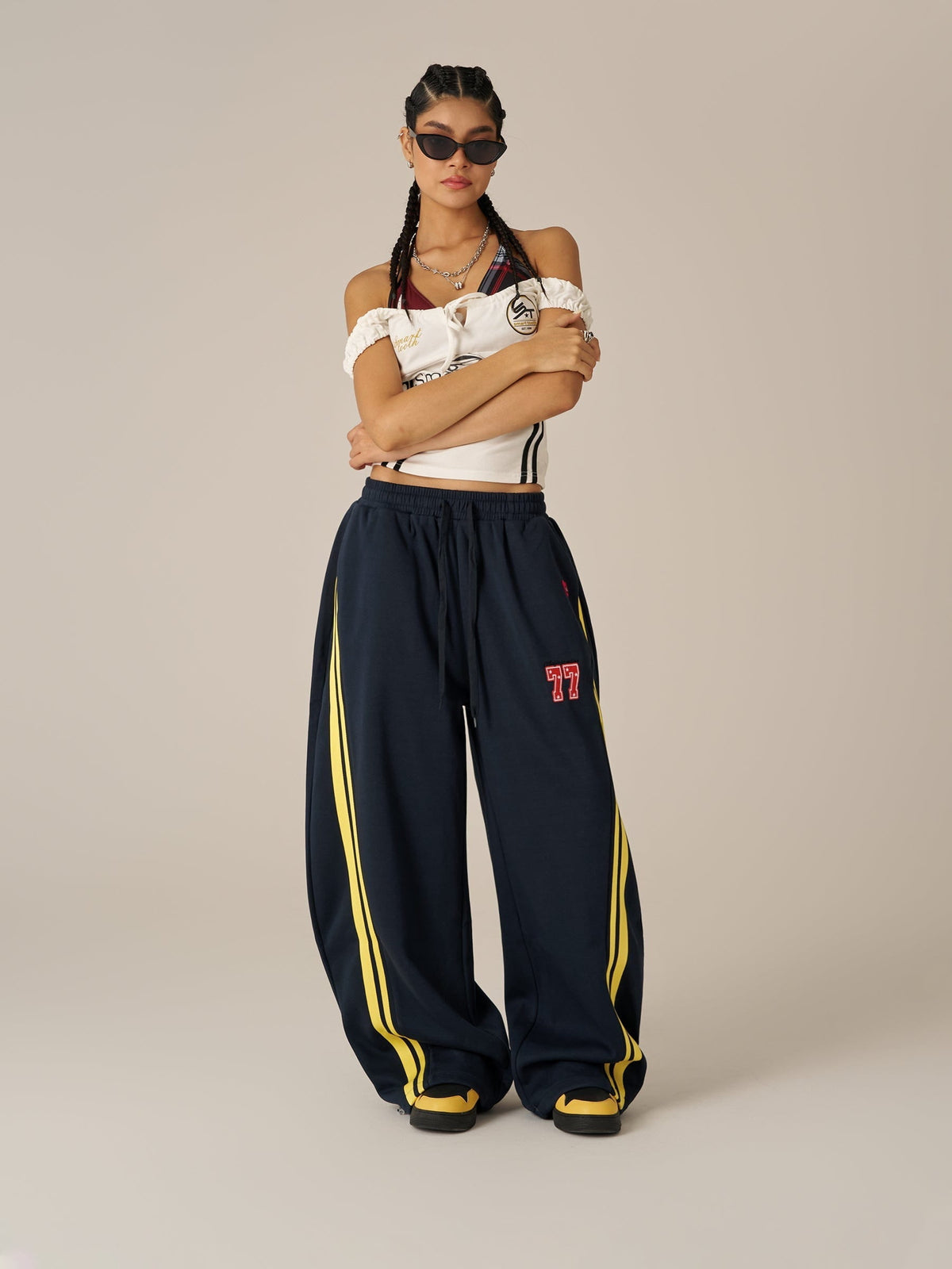 Aelfric Eden Stripe Baggy Barrel Sweatpants