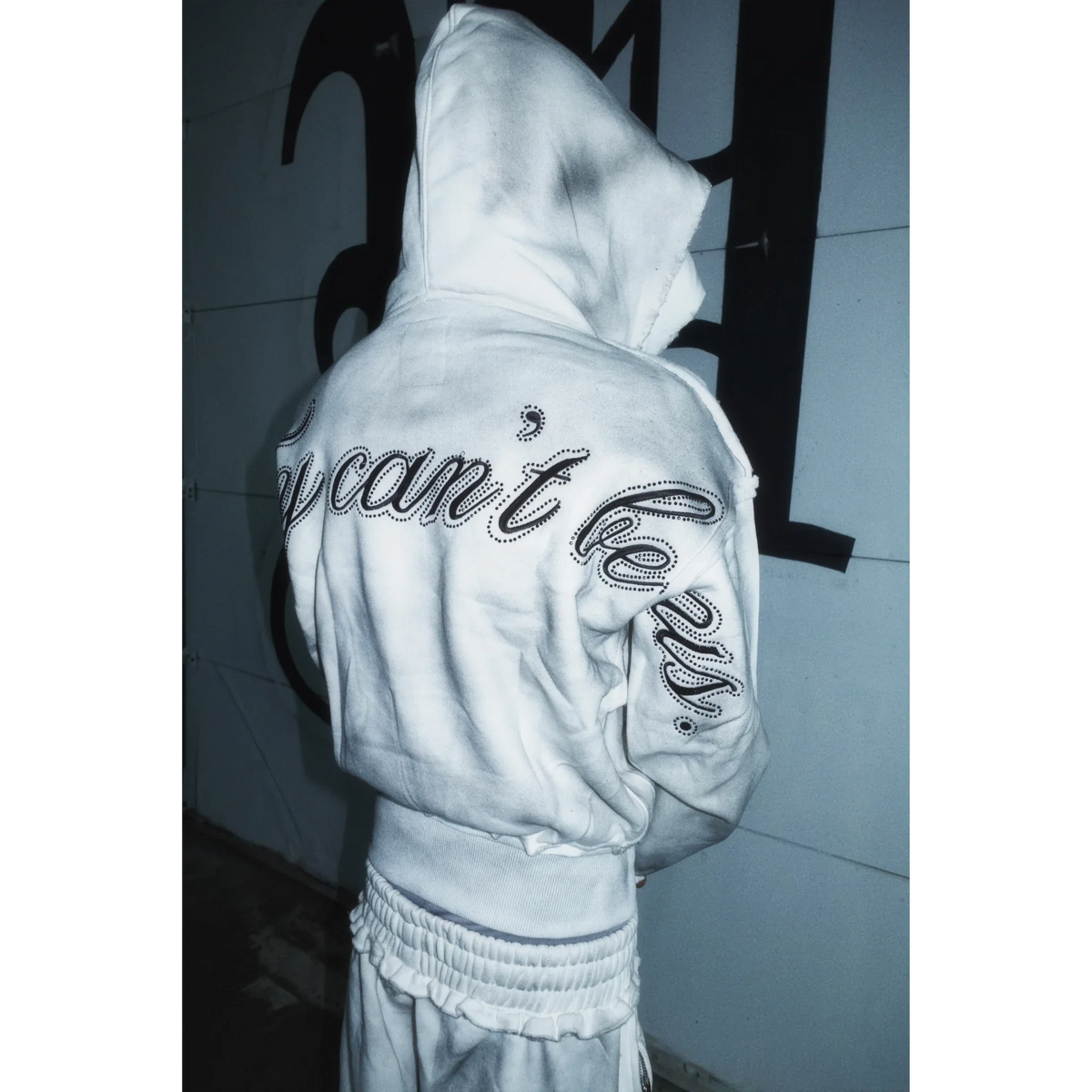 "DIRTY SNOW" CRYSTALIZED SWEATSUIT