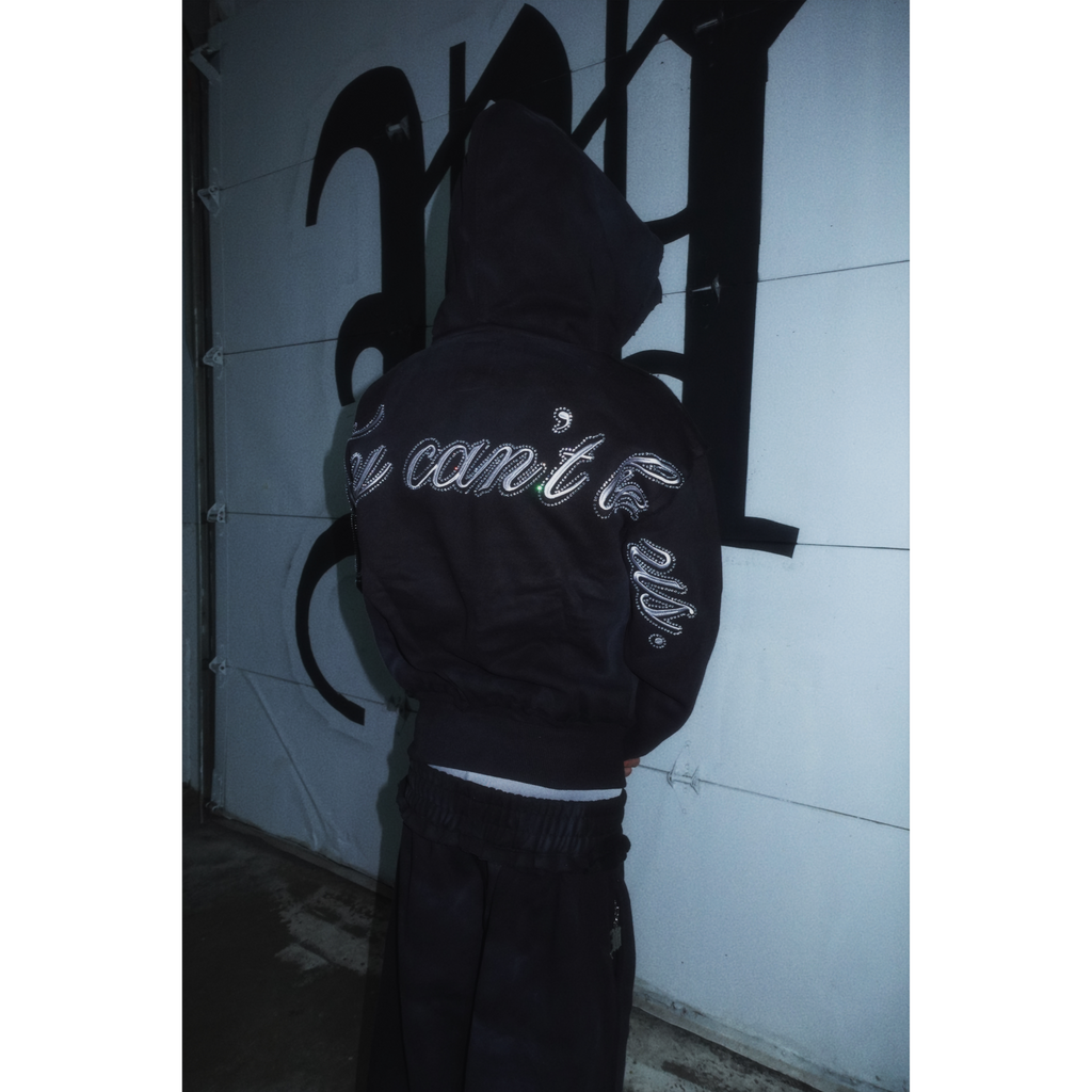 "ASPHALT" CRYSTALIZED HOODIE