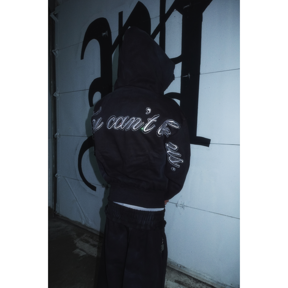 "ASPHALT" CRYSTALIZED HOODIE