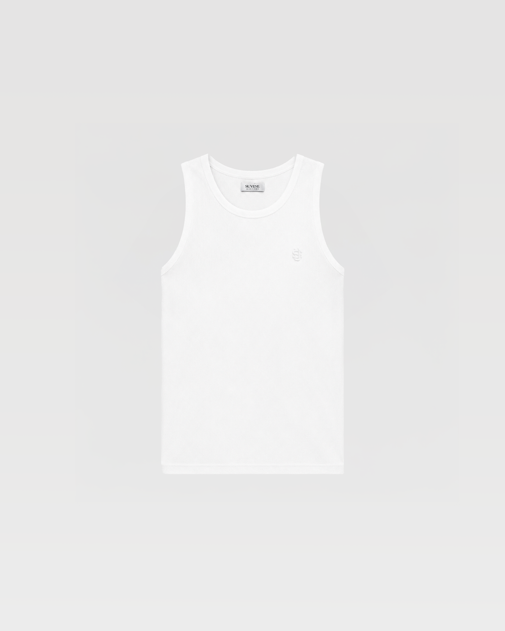 SU HEAVY RIB TANK TOP - WHITE