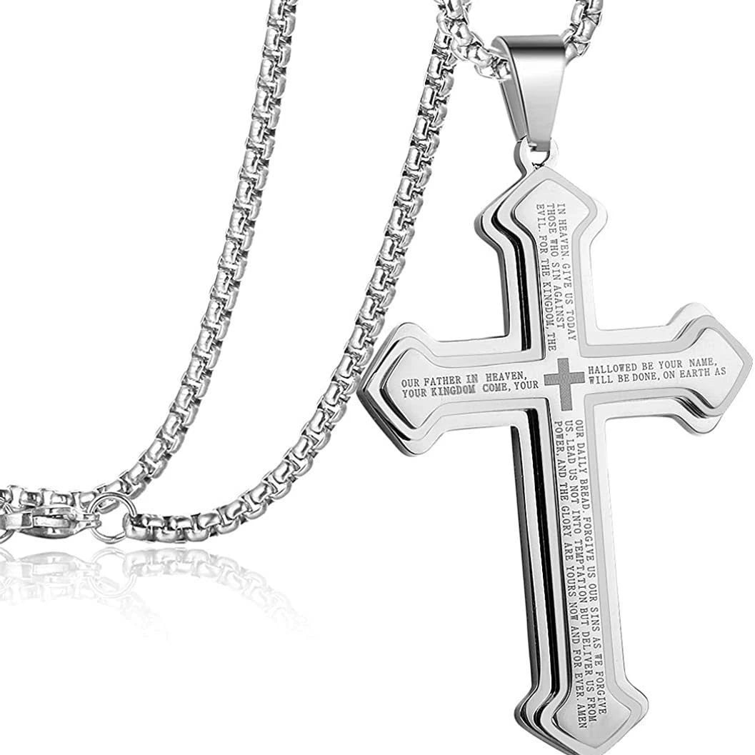 Three-Layer Cross Necklace