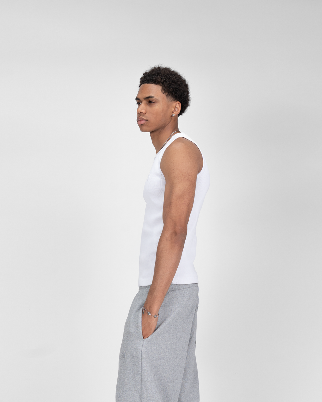 SU HEAVY RIB TANK TOP - WHITE