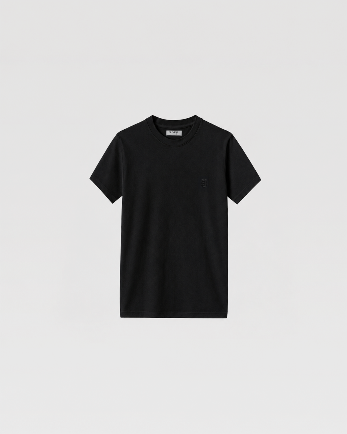 SU SLIM FIT T-SHIRT - BLACK