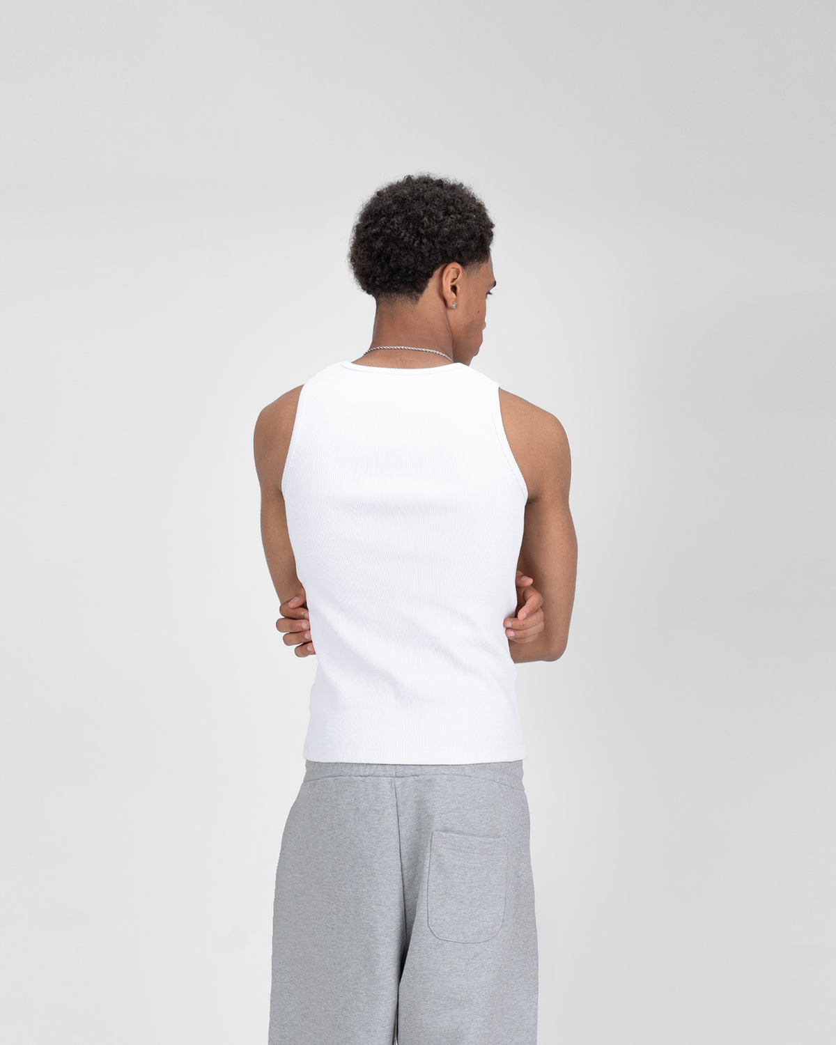 SU HEAVY RIB TANK TOP - BLACK