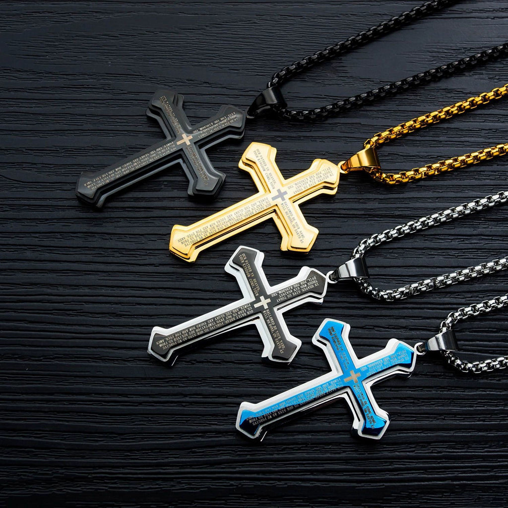 Three-Layer Cross Necklace