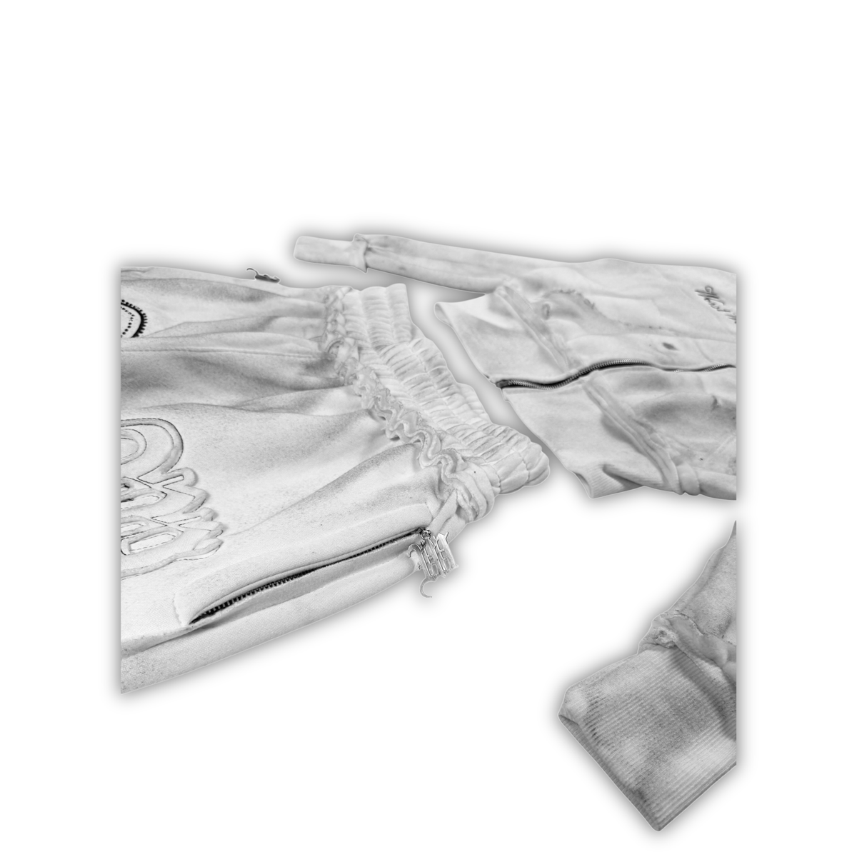 "DIRTY SNOW" CRYSTALIZED SWEATS