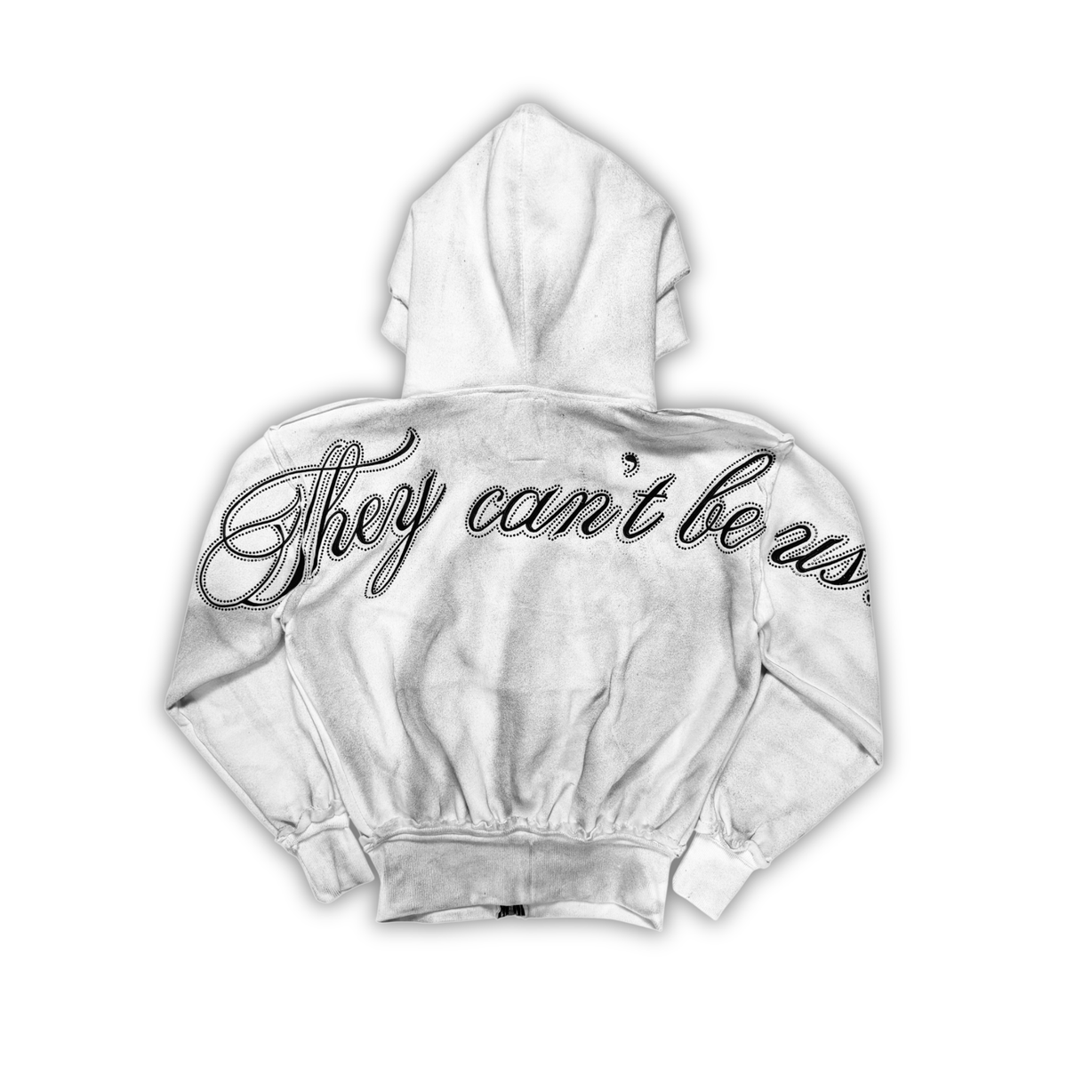 "DIRTY SNOW" CRYSTALIZED HOODIE