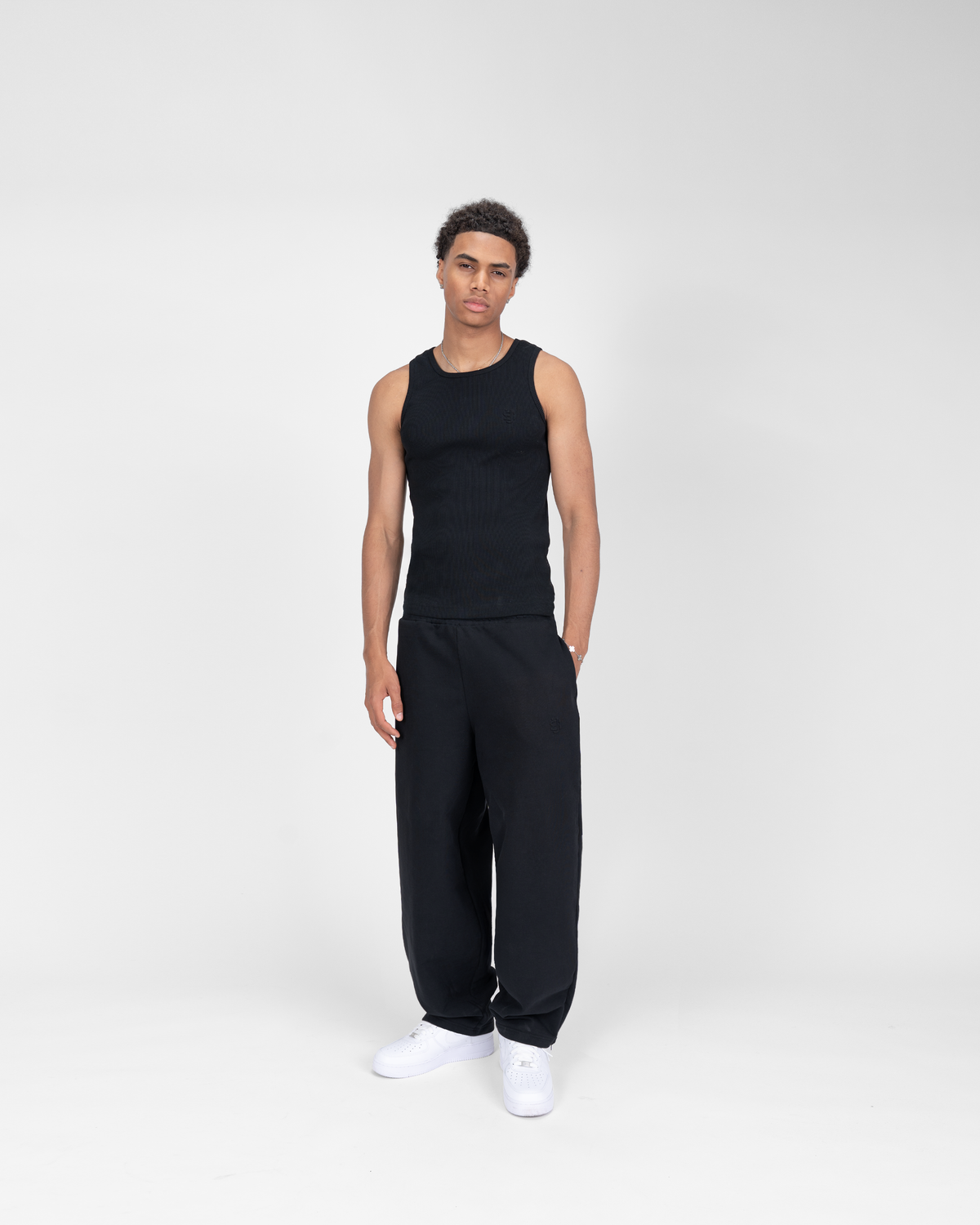 SU HEAVY RIB TANK TOP - BLACK