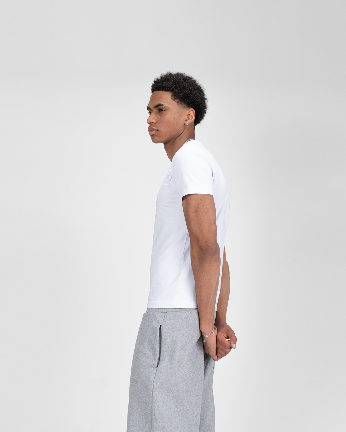 SU SLIM FIT T-SHIRT - WHITE