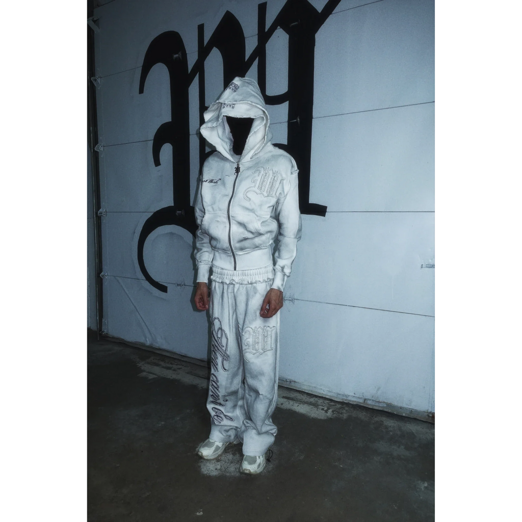 "DIRTY SNOW" CRYSTALIZED SWEATSUIT