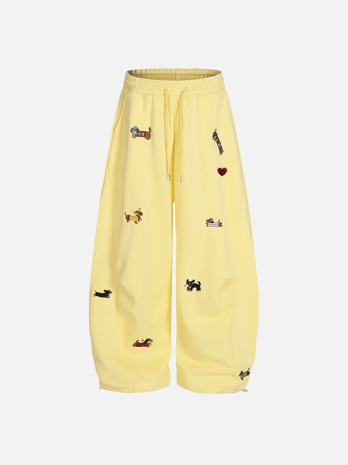Aelfric Eden Embroidery Dog Baggy Barrel Sweatpants