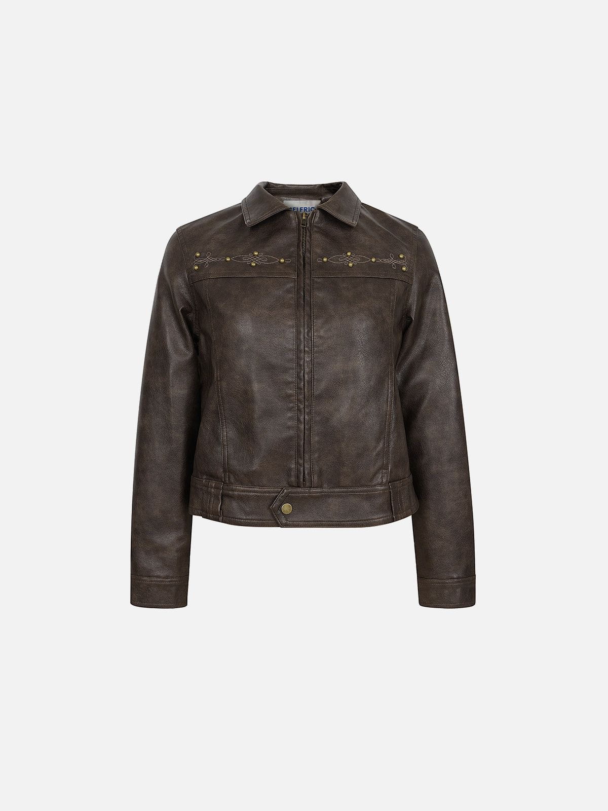 Aelfric Eden Vintage Rivet Fuax Leather Jacket
