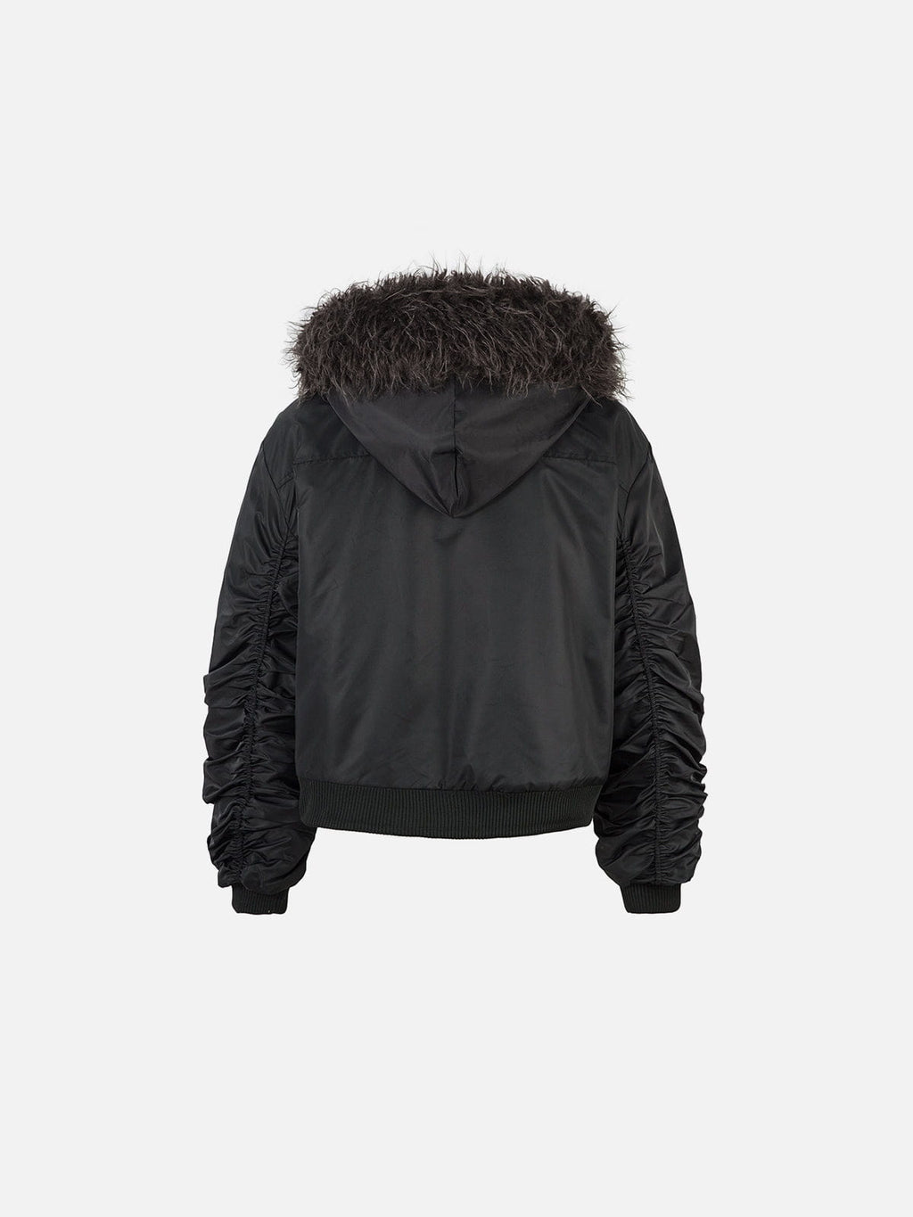 Aelfric Eden Faux Fur Buckle Bomber Coat