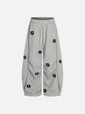 Aelfric Eden Floral Embroidery Baggy Barrel Sweatpants